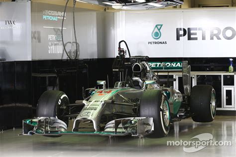 The Mercedes Amg F1 W05 Of Lewis Hamilton Mercedes Amg F1 In The Pit