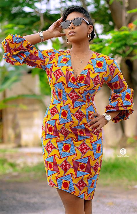Ghanaian African Wear Styles African Dress Short African Dresses African Dress Kente Cloth