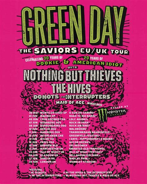 Green Day Concert Tour Usa Alysa Martynne