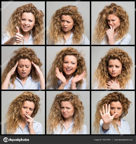 Woman S Facial Expressions Stock Photo Minervastock