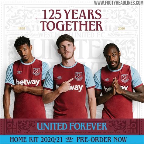 West ham at a glance: West Ham 20-21 Home Kit Revealed - 125th Anniversary ...