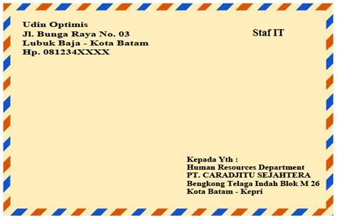 Cara Menulis Map Lamaran Yang Benar - IMAGESEE