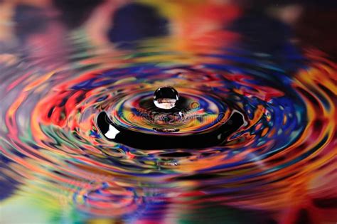 Colorful Water Droplet Stock Photo Image Of Background 10644484