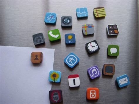 More Iphone Icon Fridge Magnets
