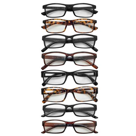 Reading Glasses Mens Womens 6 Pack Unisex Readers Classic Good Quality Eyeglasses