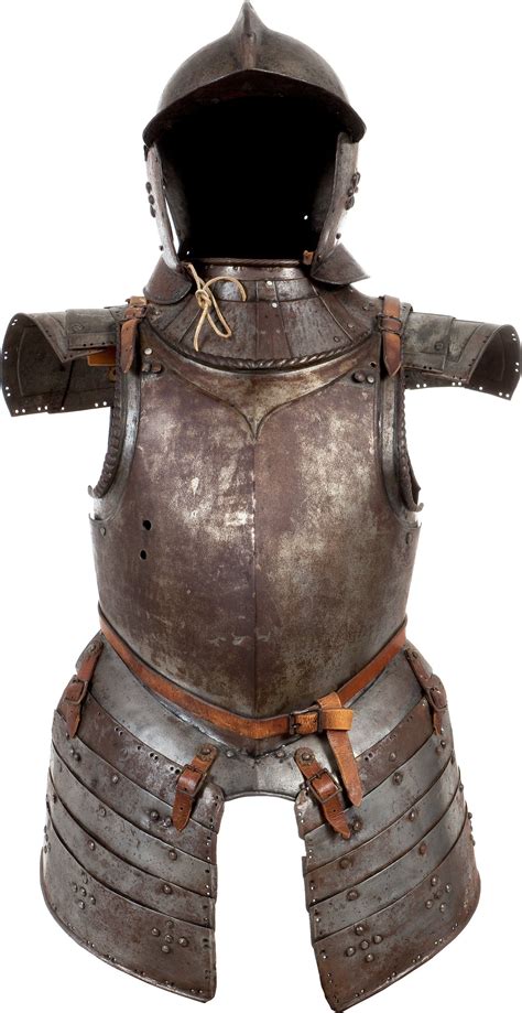 17th Century Half Suit Of Armor With Gauntlets And Lot 50289