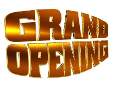 Text Grand Opening On A White Background Stock Illustration