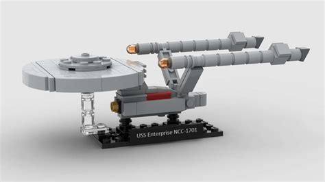 Lego Moc Micro Scale Uss Enterprise Ncc 1701 By Mattster331