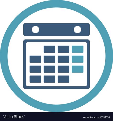 Month Plan Icon Royalty Free Vector Image Vectorstock