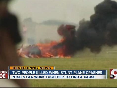 Dayton Air Show Plane Crash 2 Dead After Stunt Plane