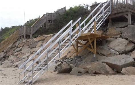 Portable Aluminum Stairs For Beach Or Waterfront Access — The Dock