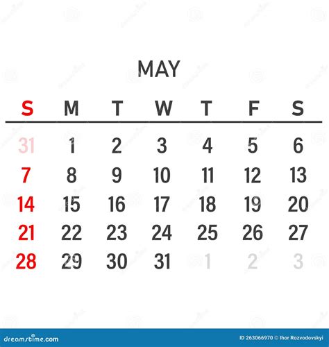 Kalendersjabloon Van Mei 2023 Indeling Mei 2023 Afdrukbare