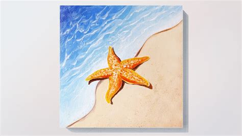 Starfish On Beach Painting