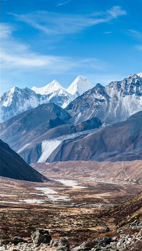 Himalaya Mountains Under Blue Sky During Daytime 4k Hd Nature