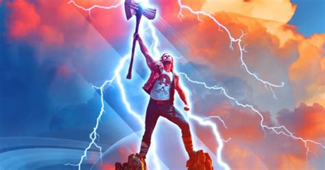 Chris Hemsworths Thor Goes Full 80s In New ‘love And Thunder Poster