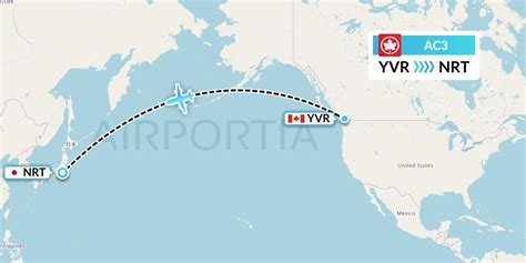 AC3 Flight Status Air Canada: Vancouver to Tokyo (ACA3)