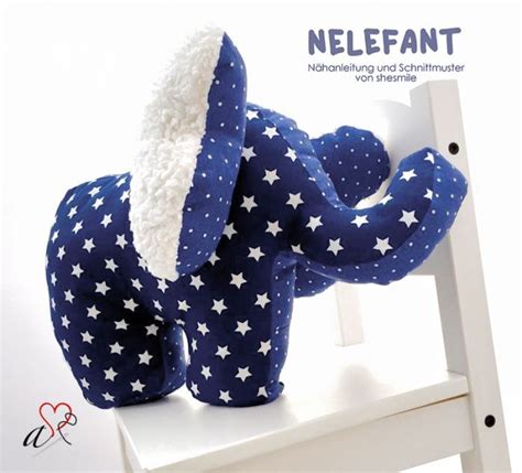 Elefanten kuscheltier nelefant nahanleitung und schnittmuster : Kuschelelefant Nähen Freebook : Baby Goodies Pattydoo ...