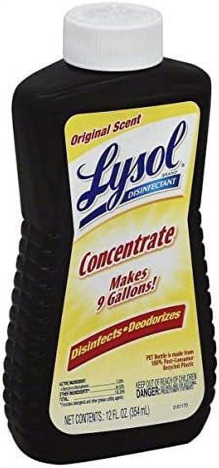 LYSOL Concentrate Disinfectant Original Scent Oz Pack Of Walmart Com