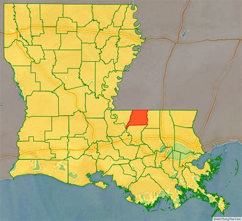 Map Of East Feliciana Parish Louisiana