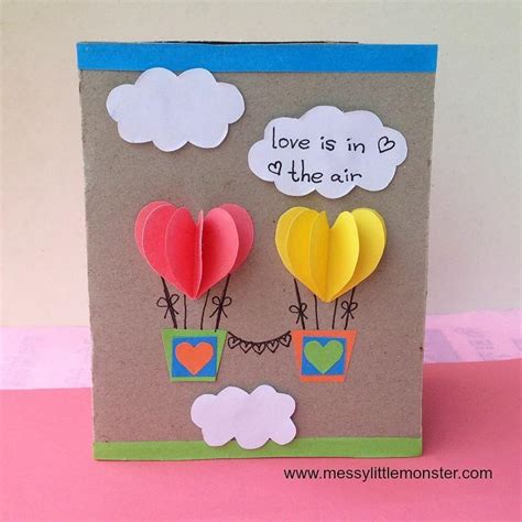 Heart Hot Air Balloon Card