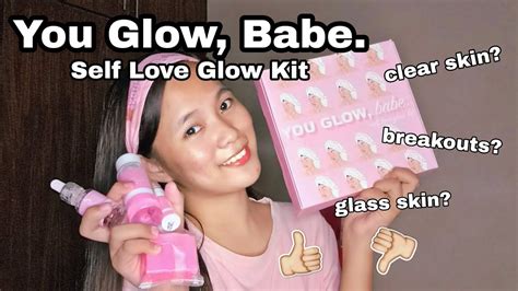 you glow babe self love glow kit review zyy corpuz ph youtube