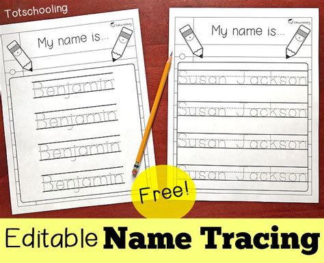Learning to write your name is an important skill for kids and this worksheet is perfect to help them practice this. Editable Name Tracing Sheet | Name tracing worksheets ...