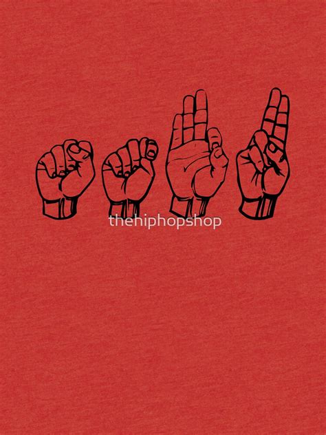 Stfu Sign Language T Shirt By Thehiphopshop Redbubble