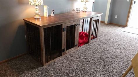 Custom Made Two Dog Kennel by Hoosier Craft | CustomMade.com