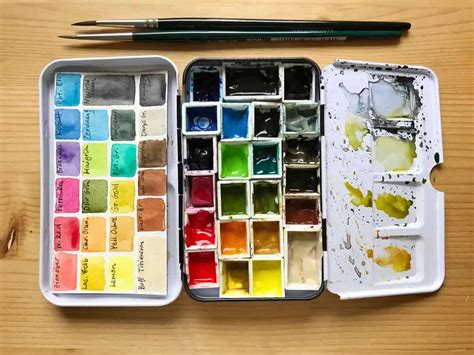 How To Set Up Your Watercolor Palette Basic Tips Julia Bausenhardt