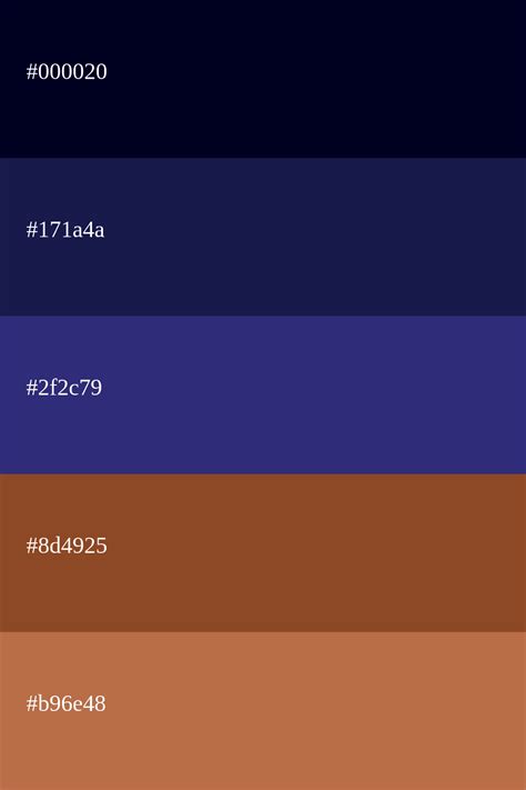 Paleta De Color Azul Marino Códigos Y Combinaciones