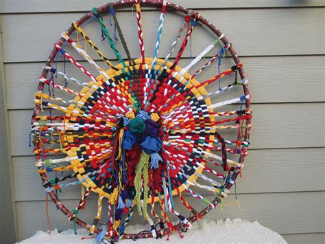 Hula Hoop Dream Catcher Made With Shredded T Shirts Repurposed And A