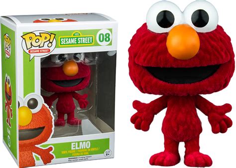 Sesame Street - Elmo Flocked Pop! Vinyl Figure | Elmo, Vinyl figures, Pop vinyl figures