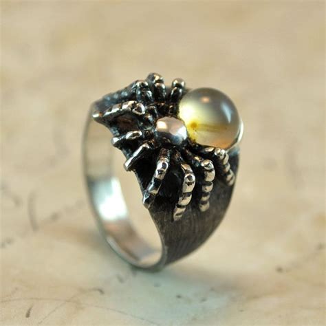 Spider Silver Ring Via Etsy Dark Jewelry Goth Jewelry
