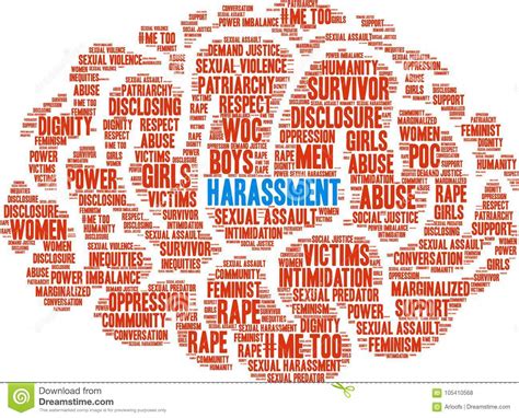Harassment Word Cloud Stock Illustration Illustration Of Disclosure