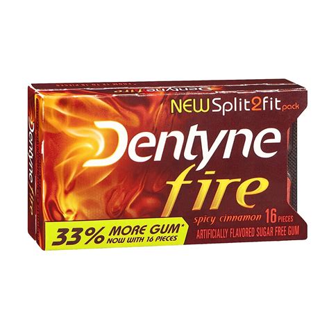 Dentyne Sugar Free Fire Spicy Cinnamon Gum 16 Ct