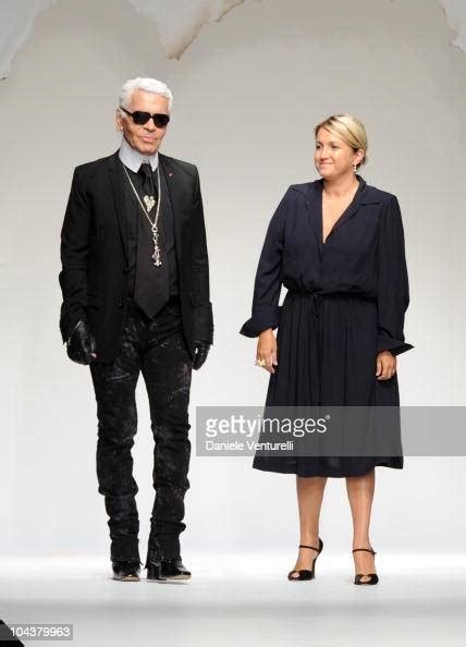 Karl Lagerfeld And Silvia Venturini Fendi Attend The Fendi