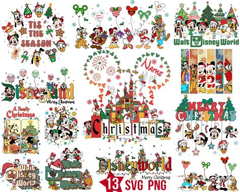 Mickey Friends Christmas Svg Bundle | BOXMEDIART Svg Cut Files and Designs