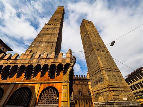 due torri two towers in bologna hdr stock image image of high town 103482865