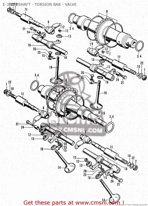 Today, i thought, why not use torsion bars for valve springs in engines, instead of the usual coil spring? Honda CB450K2 U.S.A E-3 CAMSHAFT - TORSION BAR - VALVE ...