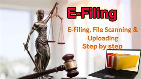 Efiling Process Step By Step Full Process Court Efiling Simple Presentation File Scanning