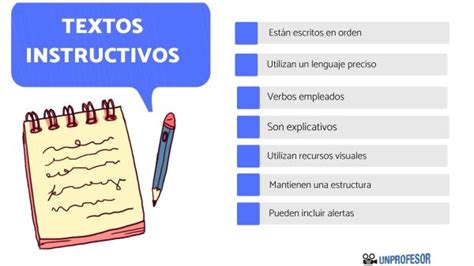 Características del texto INSTRUCTIVO con EJEMPLOS