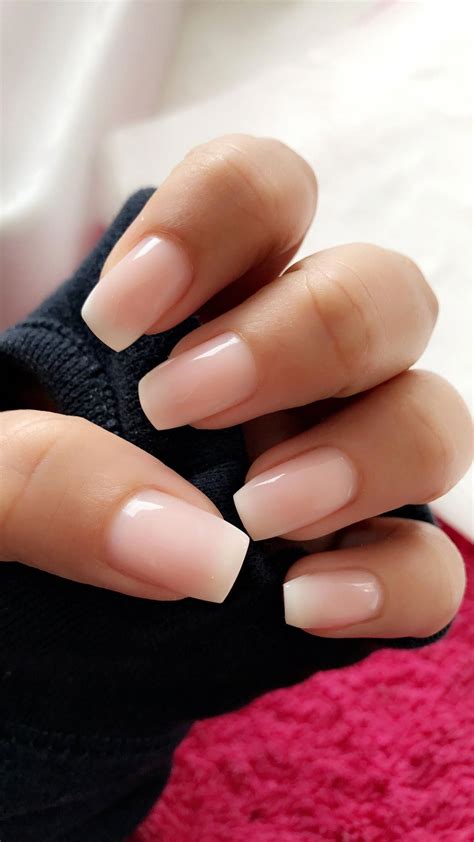 Ombré French Tips Typesofnaildesigns Solid Color Nails Neutral Nail