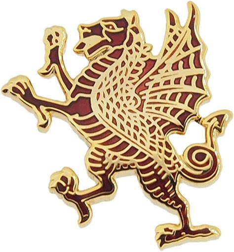 British Military Store Royal Welch Fusiliers Rampant Dragon Lapel Badge