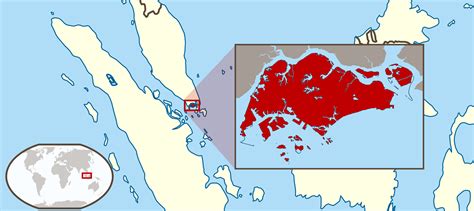 Large Location Map Of Singapore Singapore Asia Mapsland Maps Of