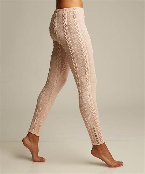 Love This Blush Cable Knit Snap Accent Leggings By Lemon Legwear On Zulily Zulilyfinds