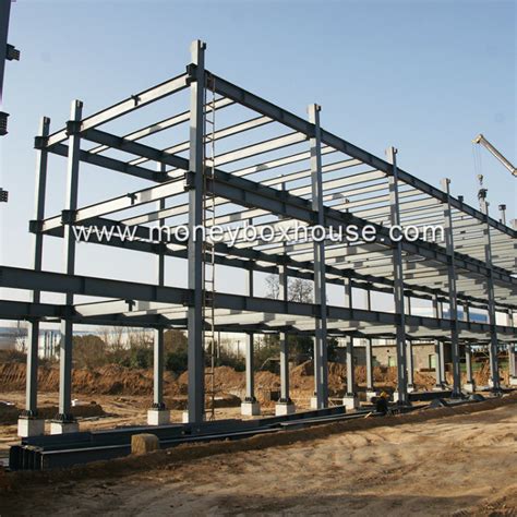 China Quick Build 2 Floors Multi Span Portal Frame Peb Steel Structure
