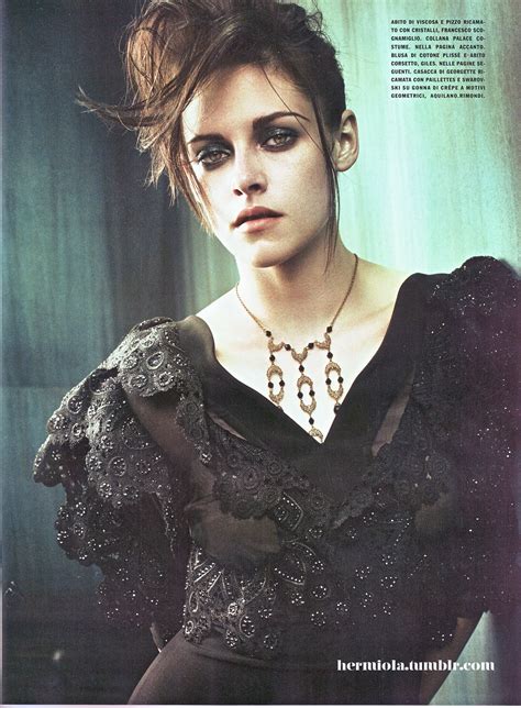 Kristen Stewart In Vogue Italia November 2011 Issue Hawtcelebs