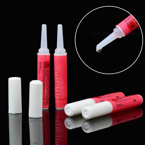 High Quality 5pcs Mini Beauty Nail Glue False Art Decorate Tips Acrylic