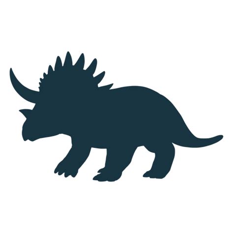 Triceratops Dinosaur Silhouette Transparent Png And Svg Vector File