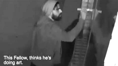 Tagger Caught On Security Camera Cbcca